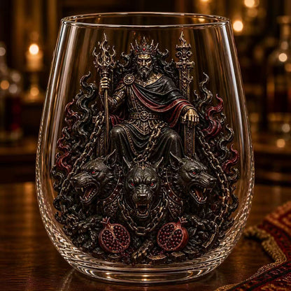 Mythology-Inspired Whiskey Glass for Collector Displays