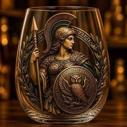 Mythology-Inspired Whiskey Glass for Collector Displays