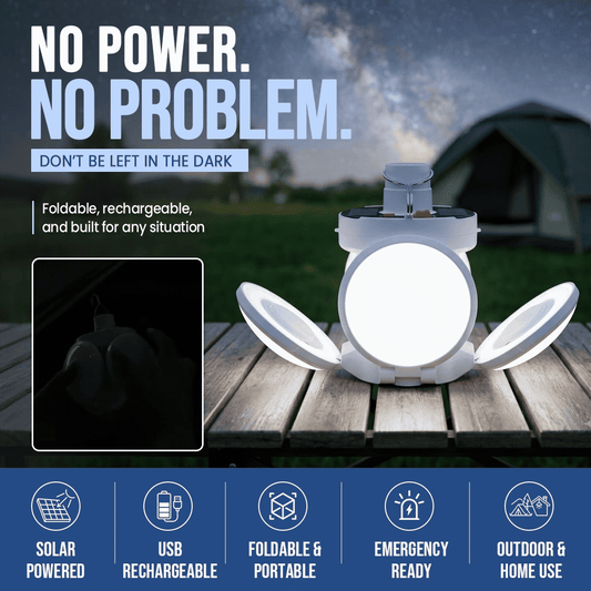 Foldable Solar Lamp 2 Pack