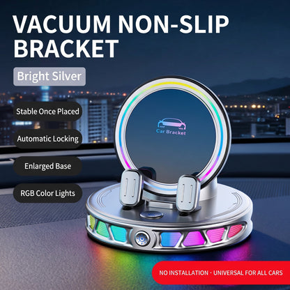 RGB Wireless Car Charger Mount, Dashboard Phone Holder