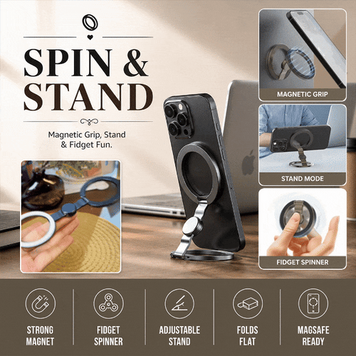 Dual Plating Magnetic Phone Holder Car & Desktop