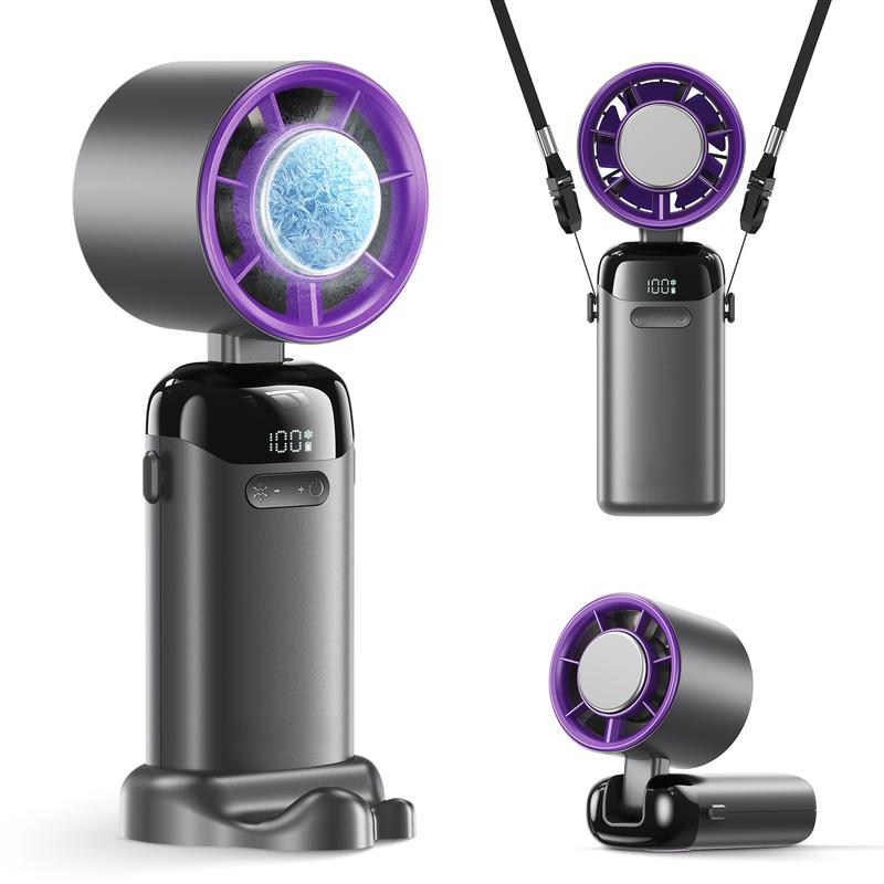 4-in-1 portable refrigeration handheld turbo fan with 200 speed settings