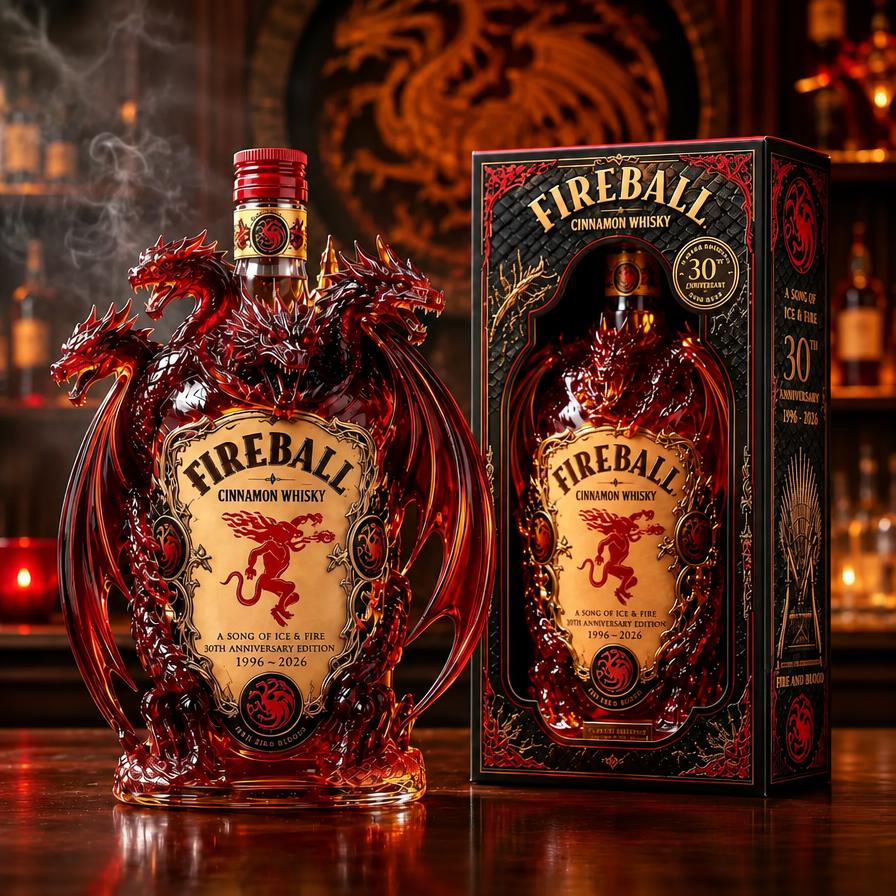Fireball Dragon Throne Whiskey Bottle Display