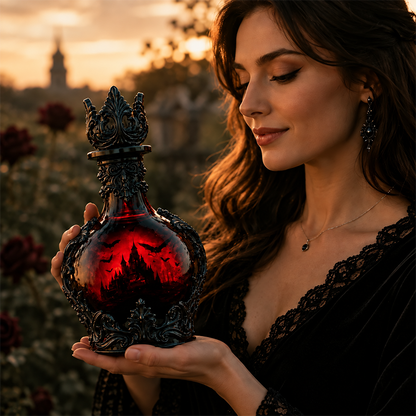 Bat Castle bottle held for size reference