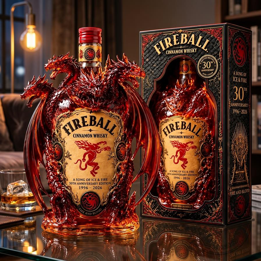 Fireball Dragon Throne Whiskey Bottle Display