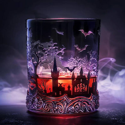 Bat Castle matching cup detail
