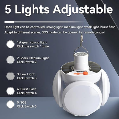 Foldable Solar Lamp 2 Pack