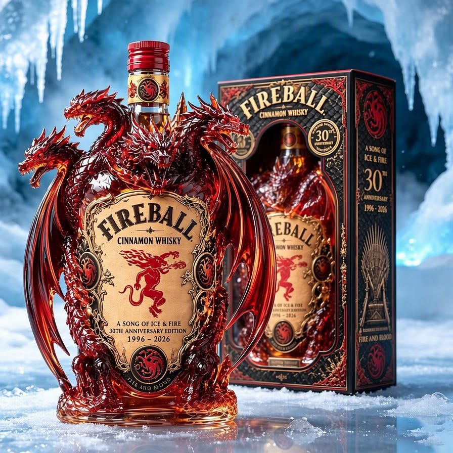 Fireball Dragon Throne Whiskey Bottle Display