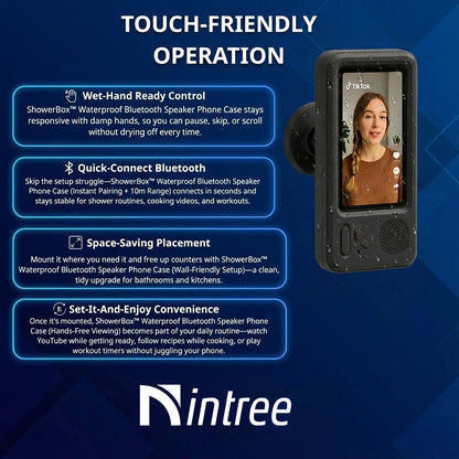 Waterproof Bluetooth Speaker Phone Case