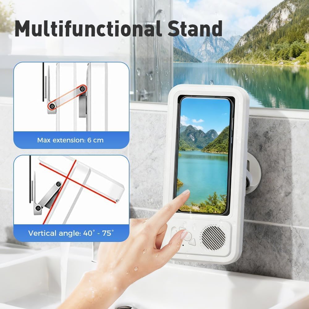 Waterproof Bluetooth Speaker Phone Case
