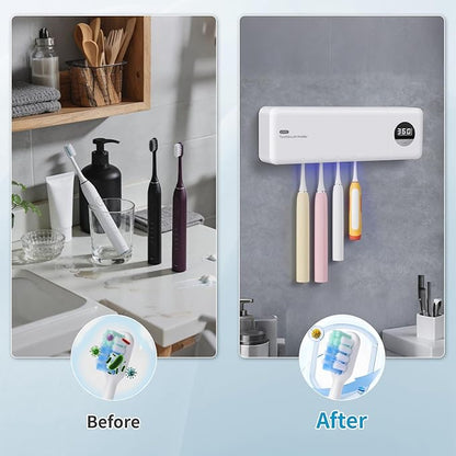 Wall-Mounted UV Toothbrush Sanitizer