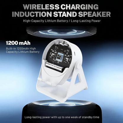 Wireless Induction Speaker with Adjustable Phone Stand