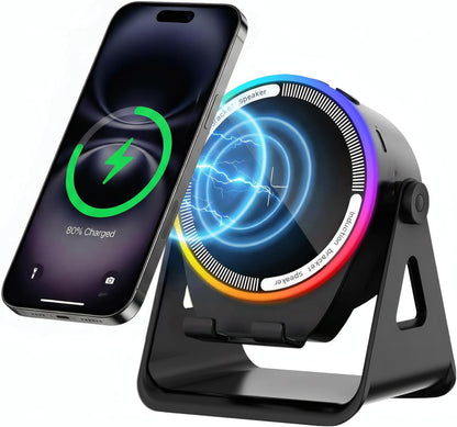 Wireless Induction Speaker with Adjustable Phone Stand
