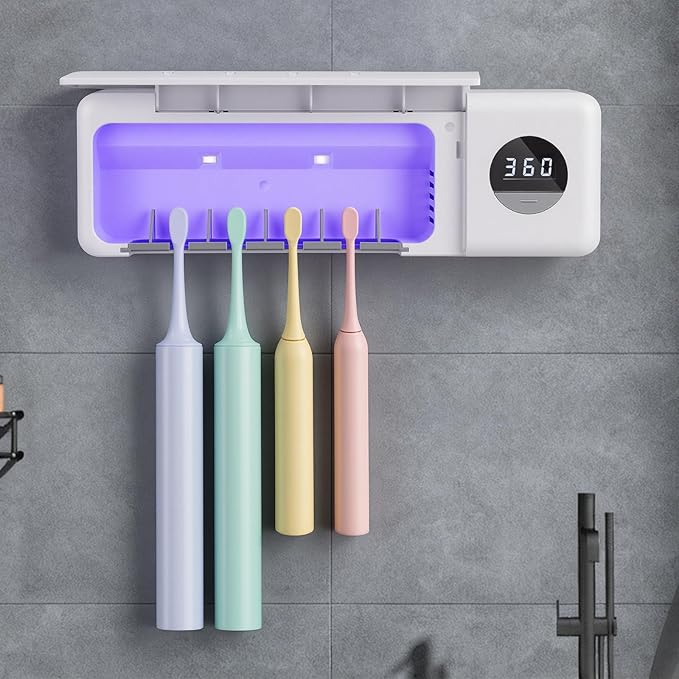 Wall-Mounted UV Toothbrush Sanitizer