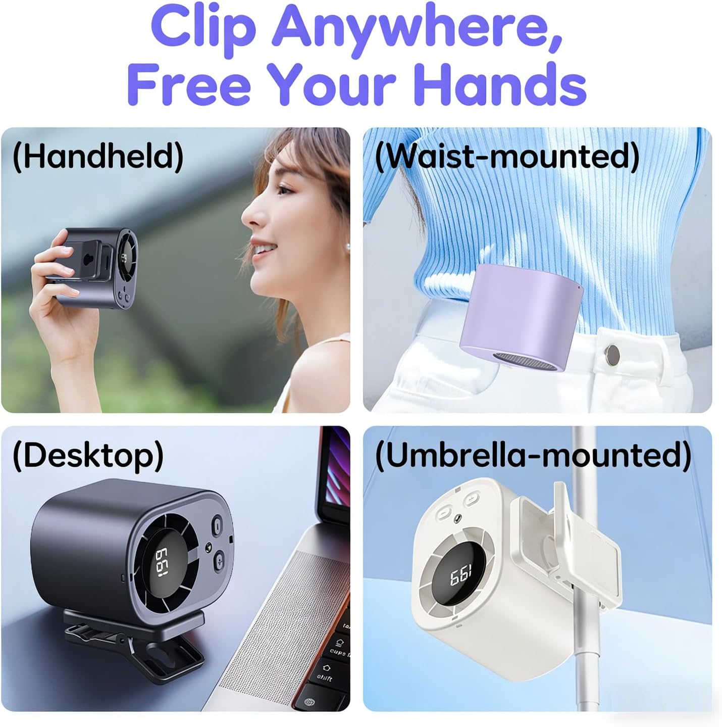 Car Clip On Fan Air Conditioner