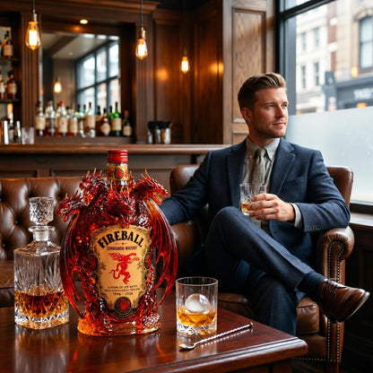 Fireball Dragon Throne Whiskey Bottle Display