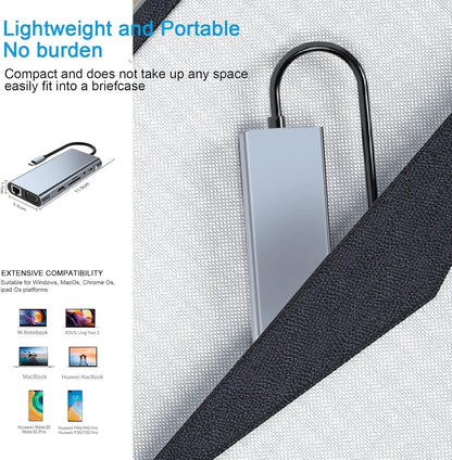 11-in-1 USB-C Laptop Docking Station & Adapter Hub