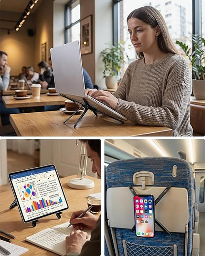 Foldable Laptop Stand & Magnetic Phone Holder