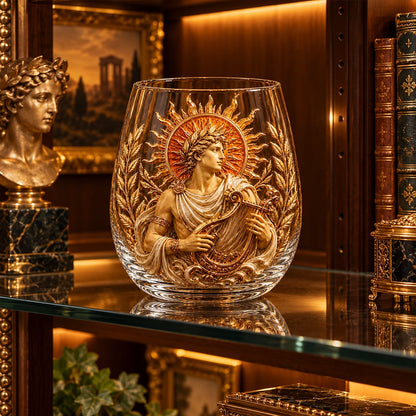 Mythology-Inspired Whiskey Glass for Collector Displays