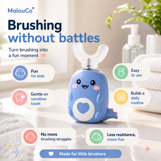 Fun U-Shaped Toothbrush for Kids