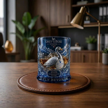 Grey Goose 2026 Commemorative Whiskey Glass for Home Bar Display