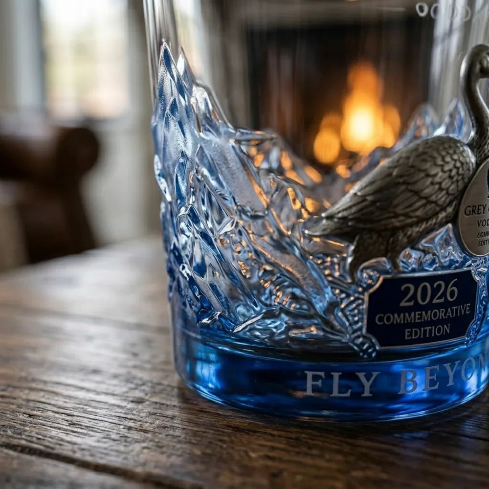 Grey Goose 2026 Commemorative Whiskey Glass for Home Bar Display