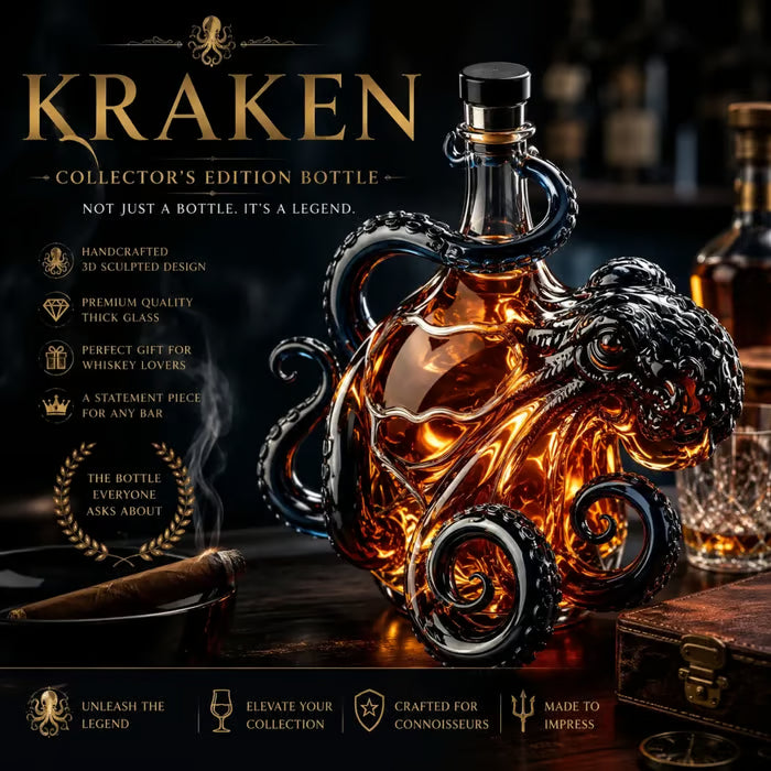 3D Octopus Glass Decanter – 350 ml Collector Bottle