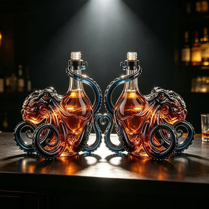 3D Octopus Glass Decanter – 350 ml Collector Bottle