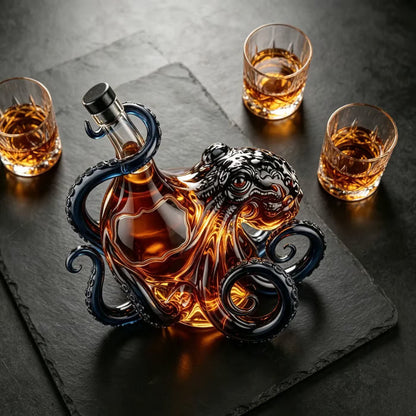 3D Octopus Glass Decanter – 350 ml Collector Bottle