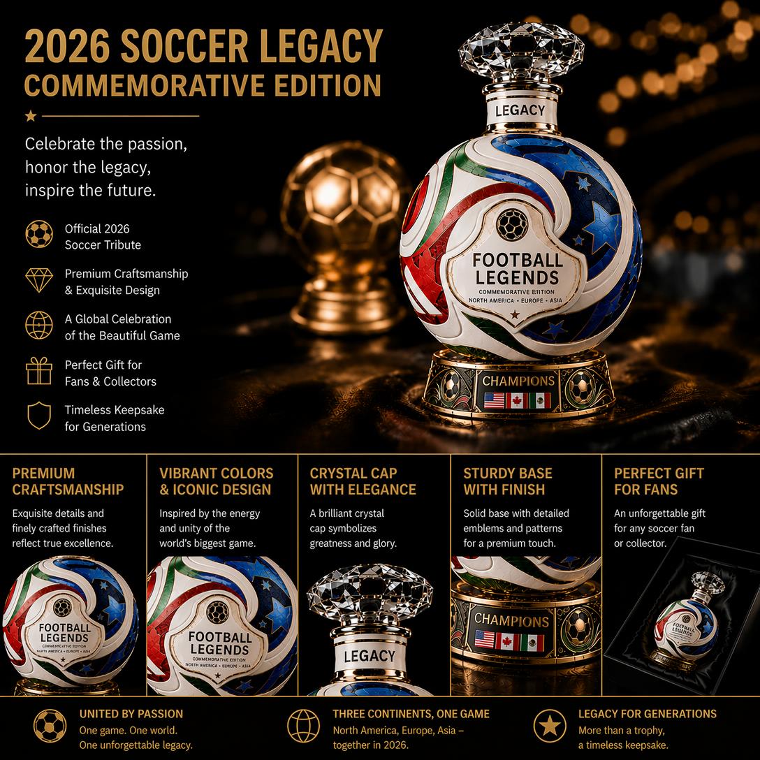 2026 Soccer Ball Decorative Bottle for Football Fans