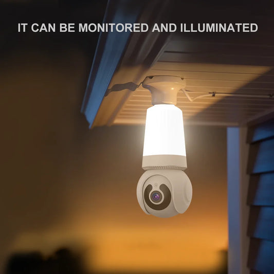 360° Wireless Security Light Bulb Camera with HD Night Vision