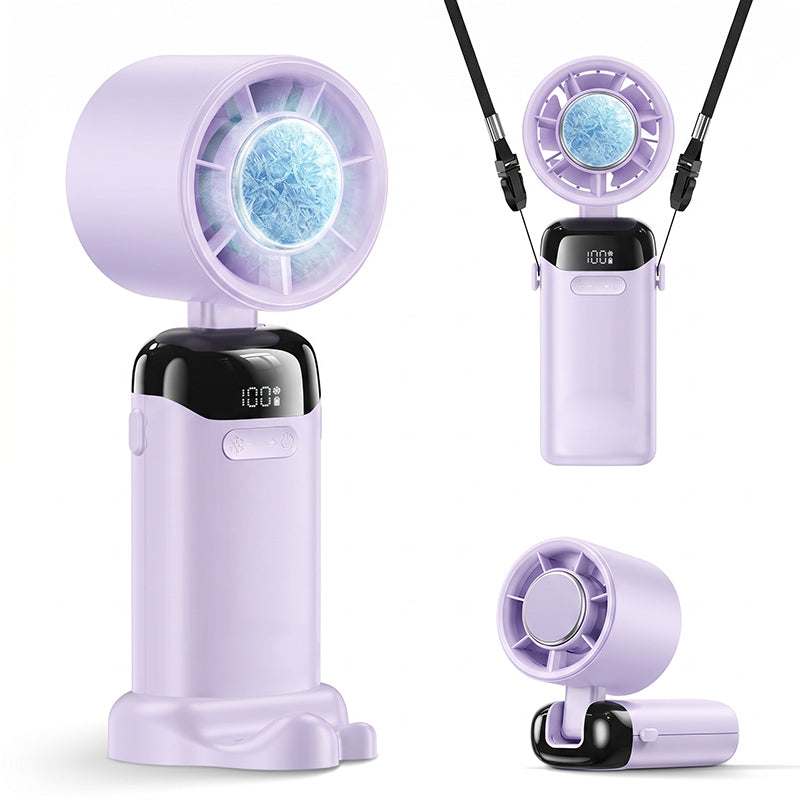 4-in-1 portable refrigeration handheld turbo fan with 200 speed settings