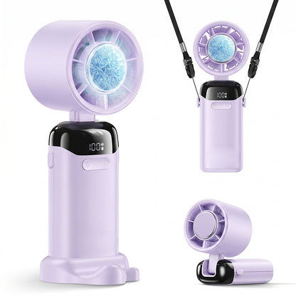 4-in-1 portable refrigeration handheld turbo fan with 200 speed settings