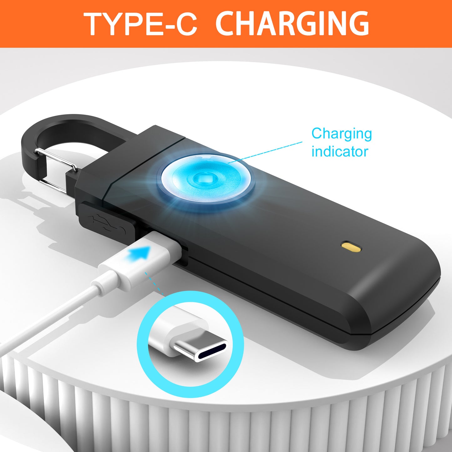 Keychain Rechargeable Personal Safety Alarm
