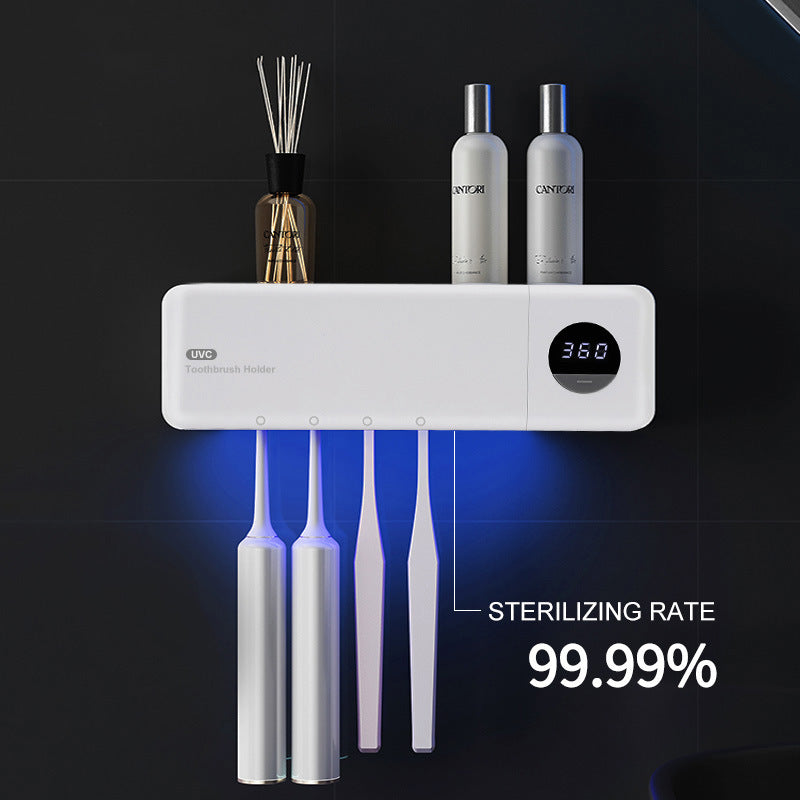 Wall-Mounted UV Toothbrush Sanitizer