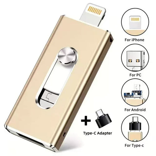 4-in-1 USB Flash Drive – iPhone, Android