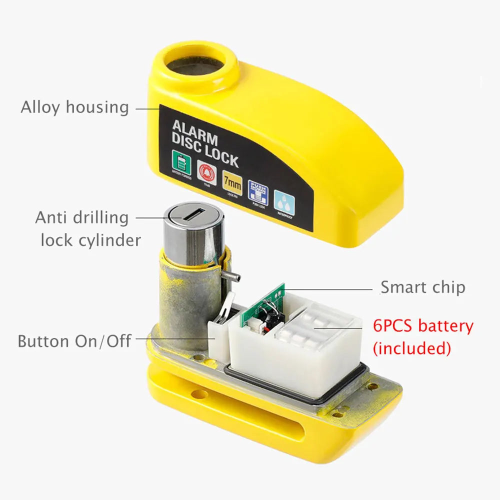 Anti-Theft 110dB Ebike Disc Brake Lock