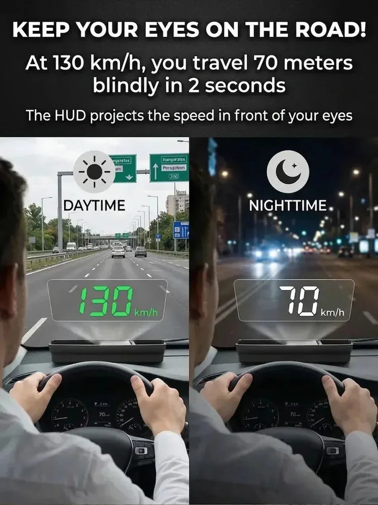 V9 GPS Car Head-Up Display – MPH - image 6