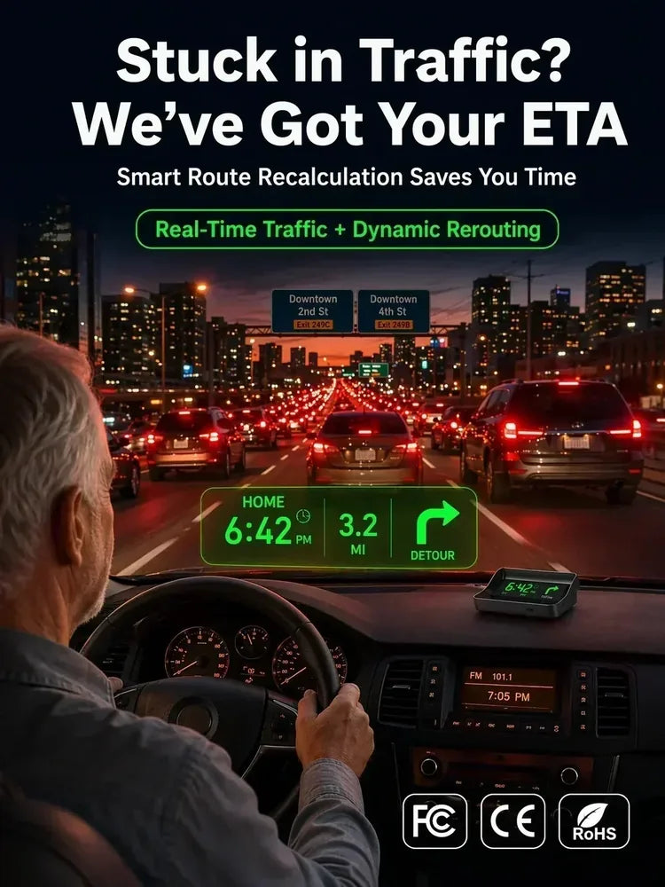 V9 GPS Car Head-Up Display – MPH - image 7