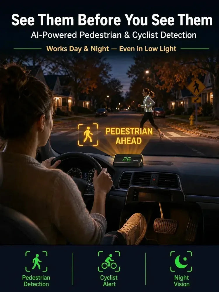 V9 GPS Car Head-Up Display – MPH - image 8