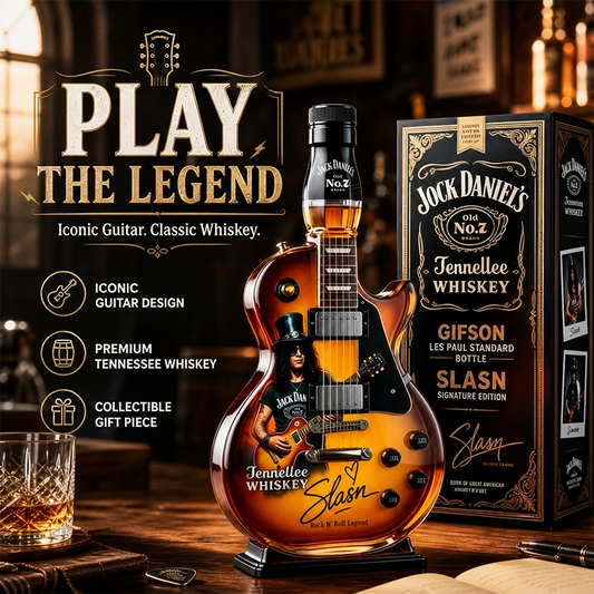 Guitar-Shaped Whiskey Decanter in Gift Box