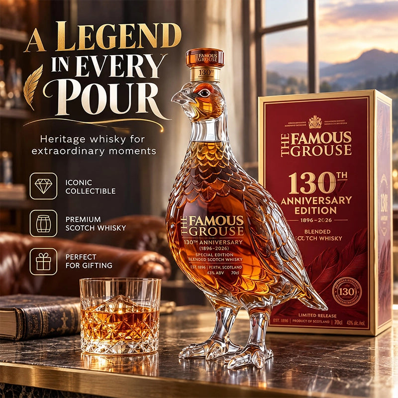 Bird-Shaped Decorative Whiskey Bottle in Gift Box