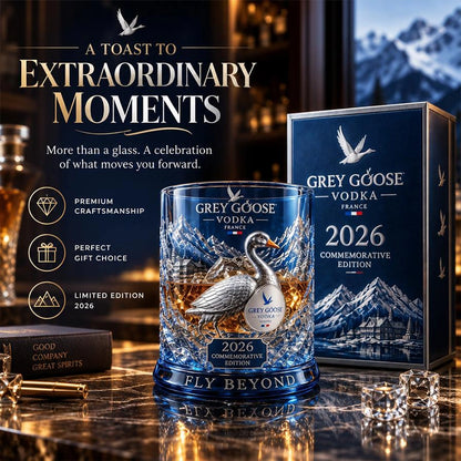 Grey Goose 2026 Commemorative Whiskey Glass for Home Bar Display