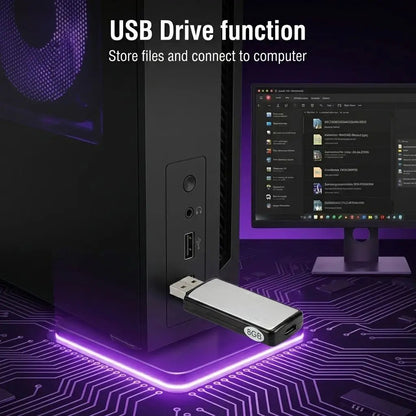 USB Flash Drive Voice Recorder 2-in-1 – Voice Activated