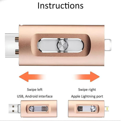 4-in-1 USB Flash Drive – iPhone, Android