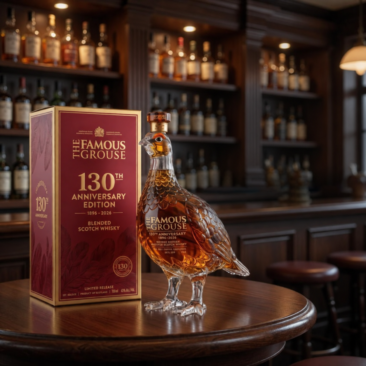 Bird-Shaped Decorative Whiskey Bottle in Gift Box