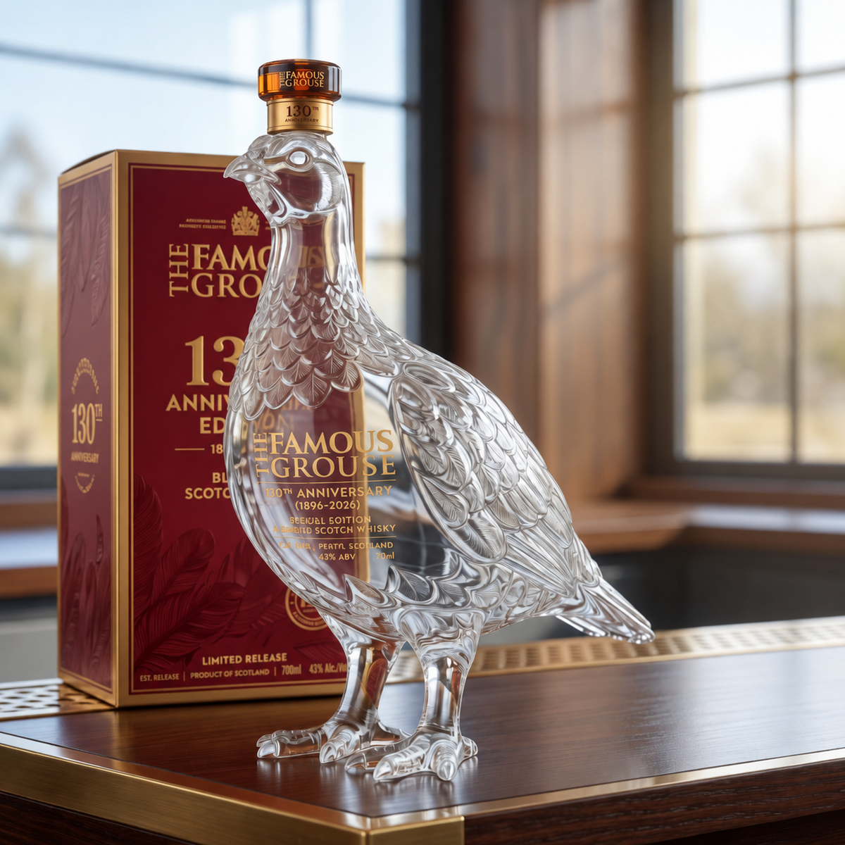Bird-Shaped Decorative Whiskey Bottle in Gift Box