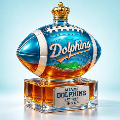 Football-Shaped Whiskey Bottle Display