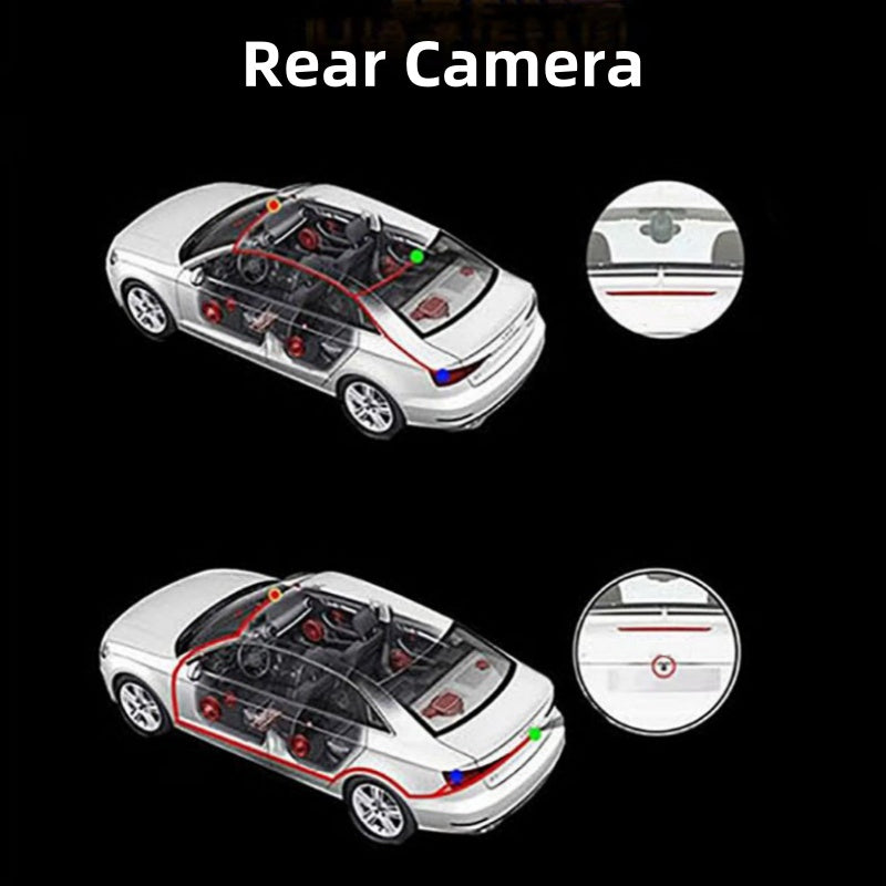 🎥1080P 4 Channel Car Camera with Night Vision