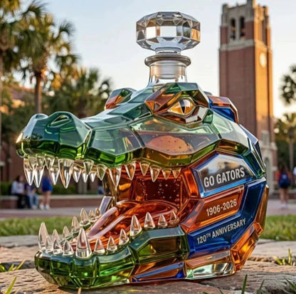 Crocodile Head Glass Liquor Bottle – product image 6